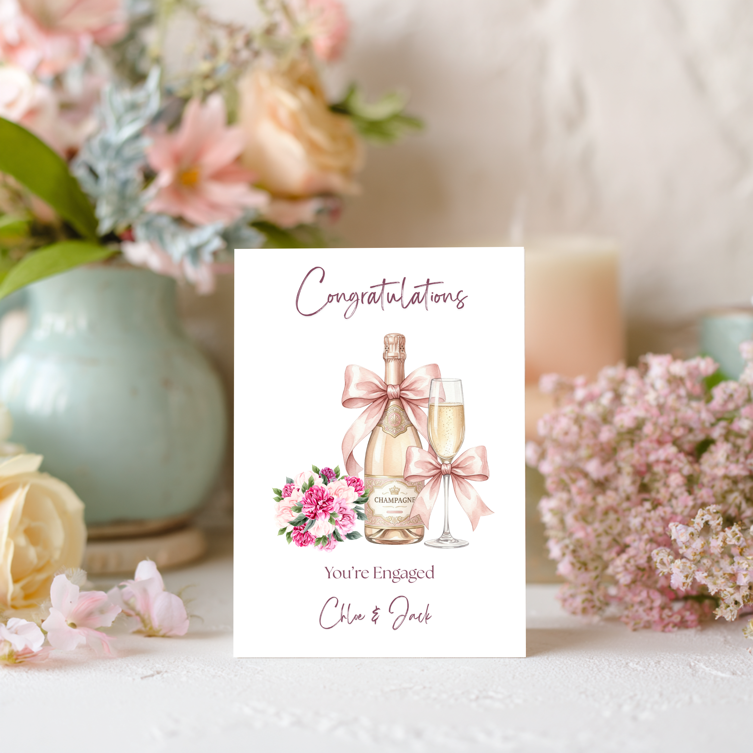 Custom Engagement Card