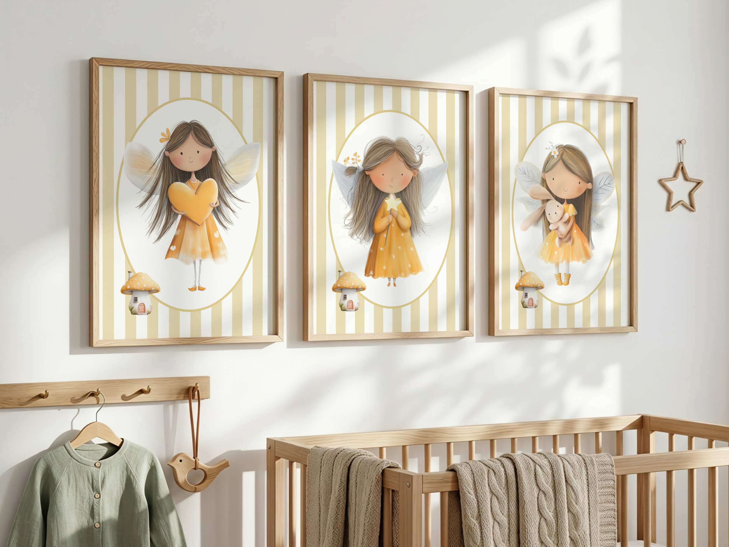 Yellow Fairy Print Set