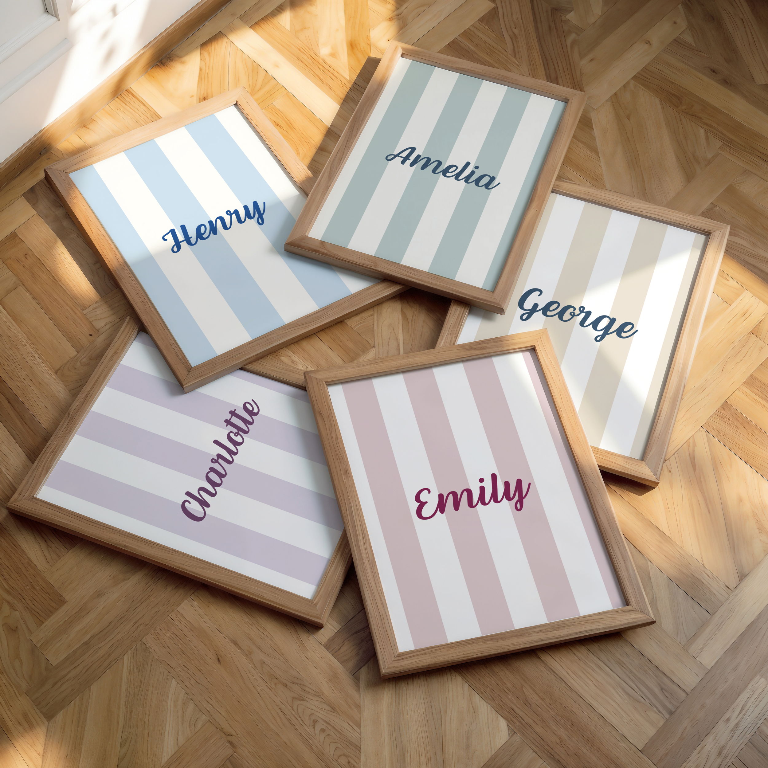 Custom Striped Nursery Decor