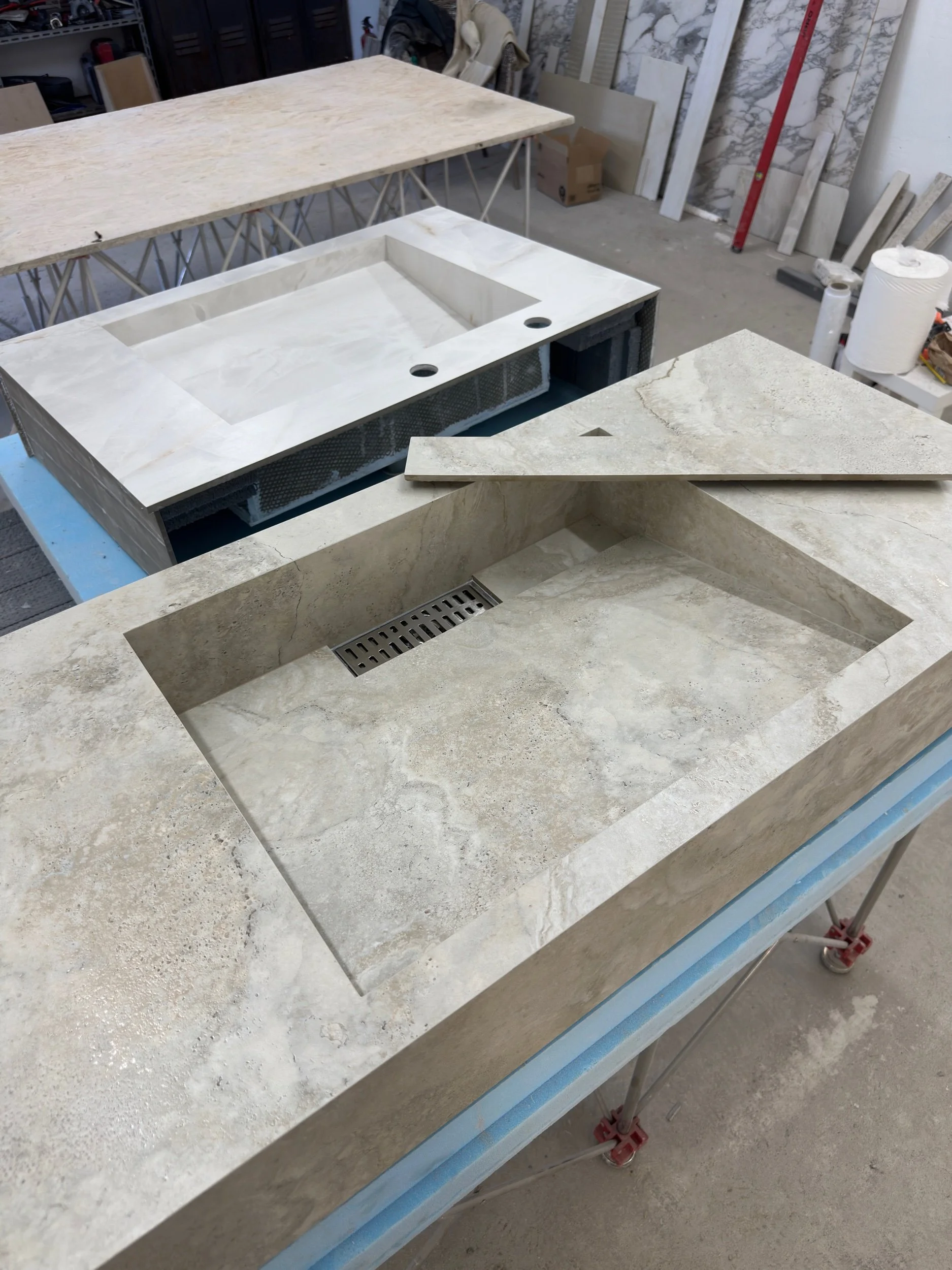 Umywalka z gresu 120 cm