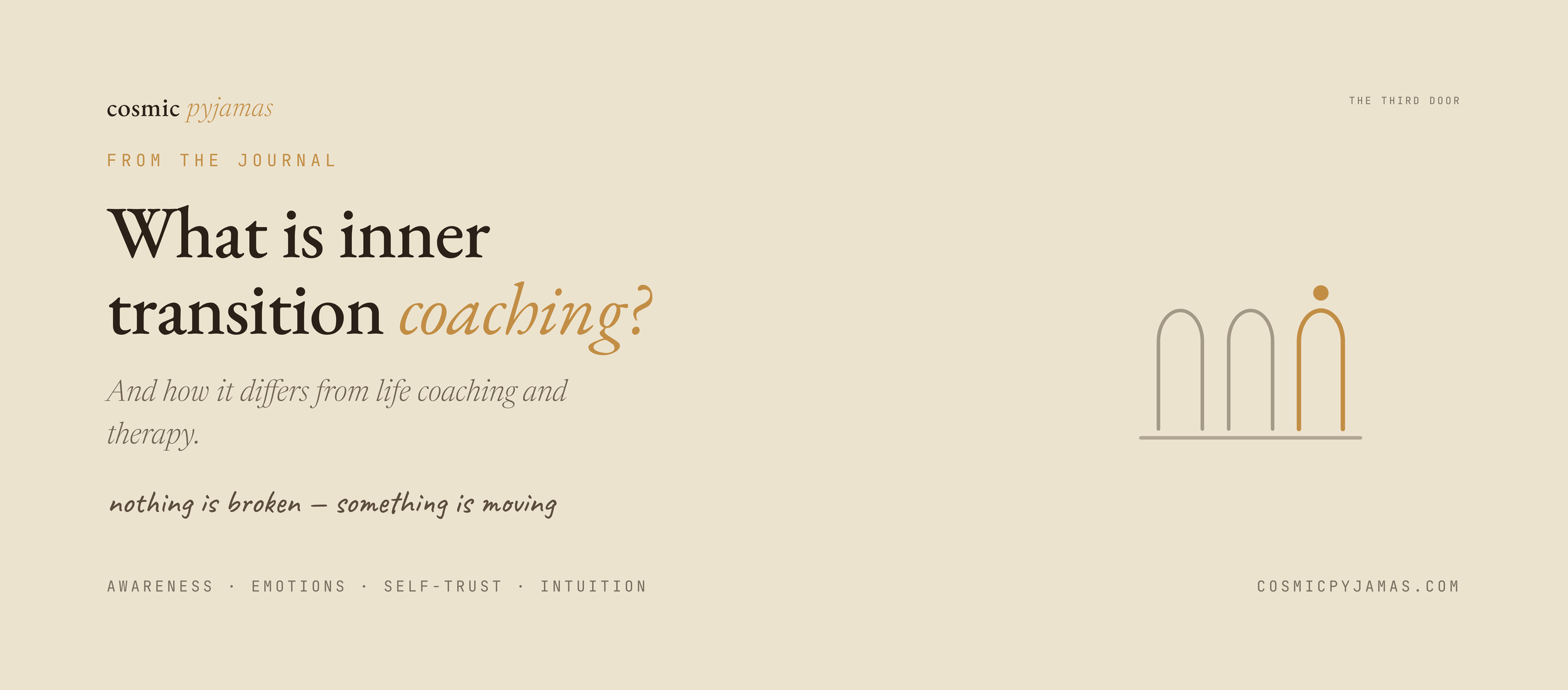 What is inner transition coaching, and how is it different from life coaching or therapy?