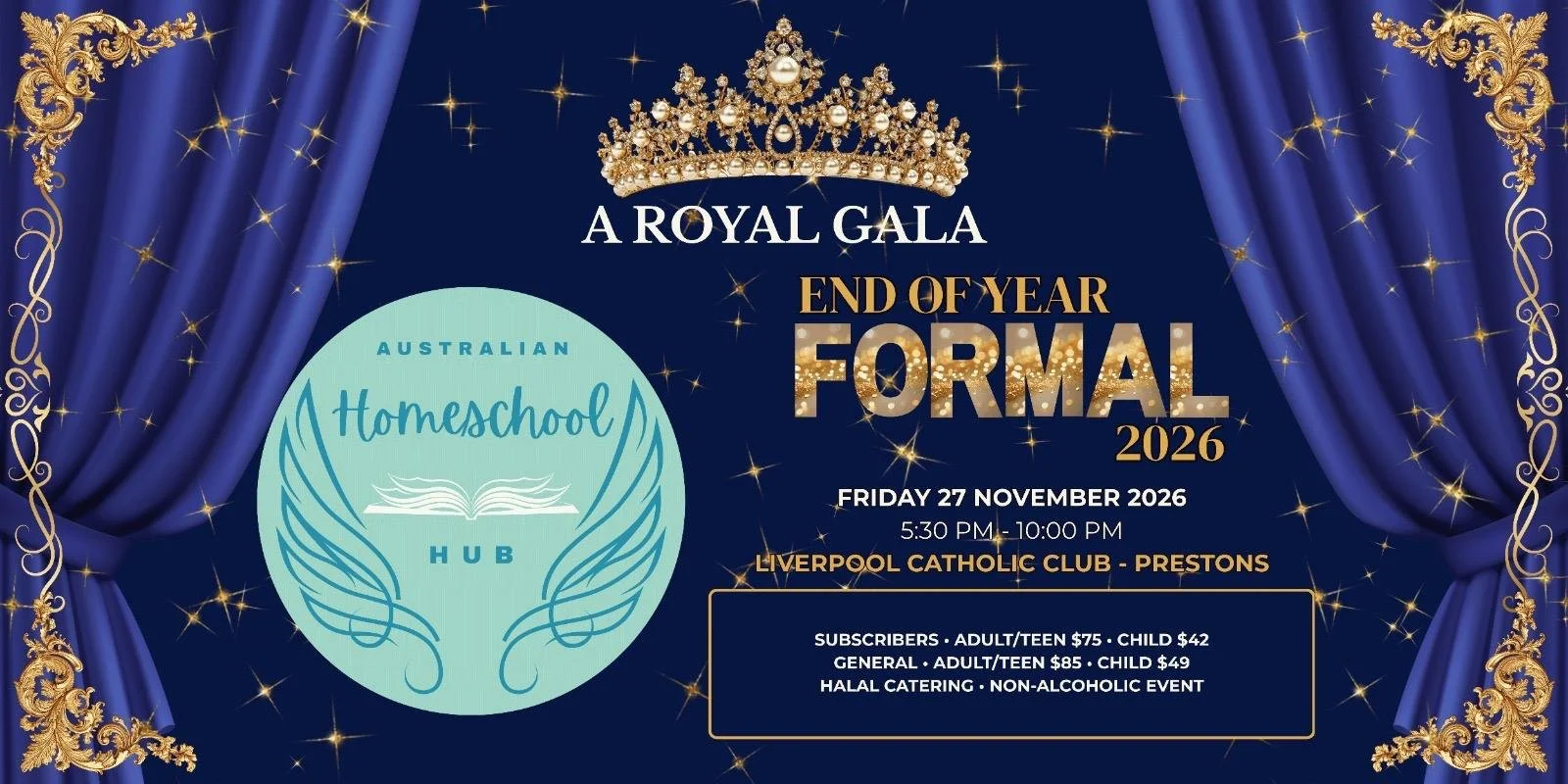 Australian Homeschool Hub End of Year Formal 2026