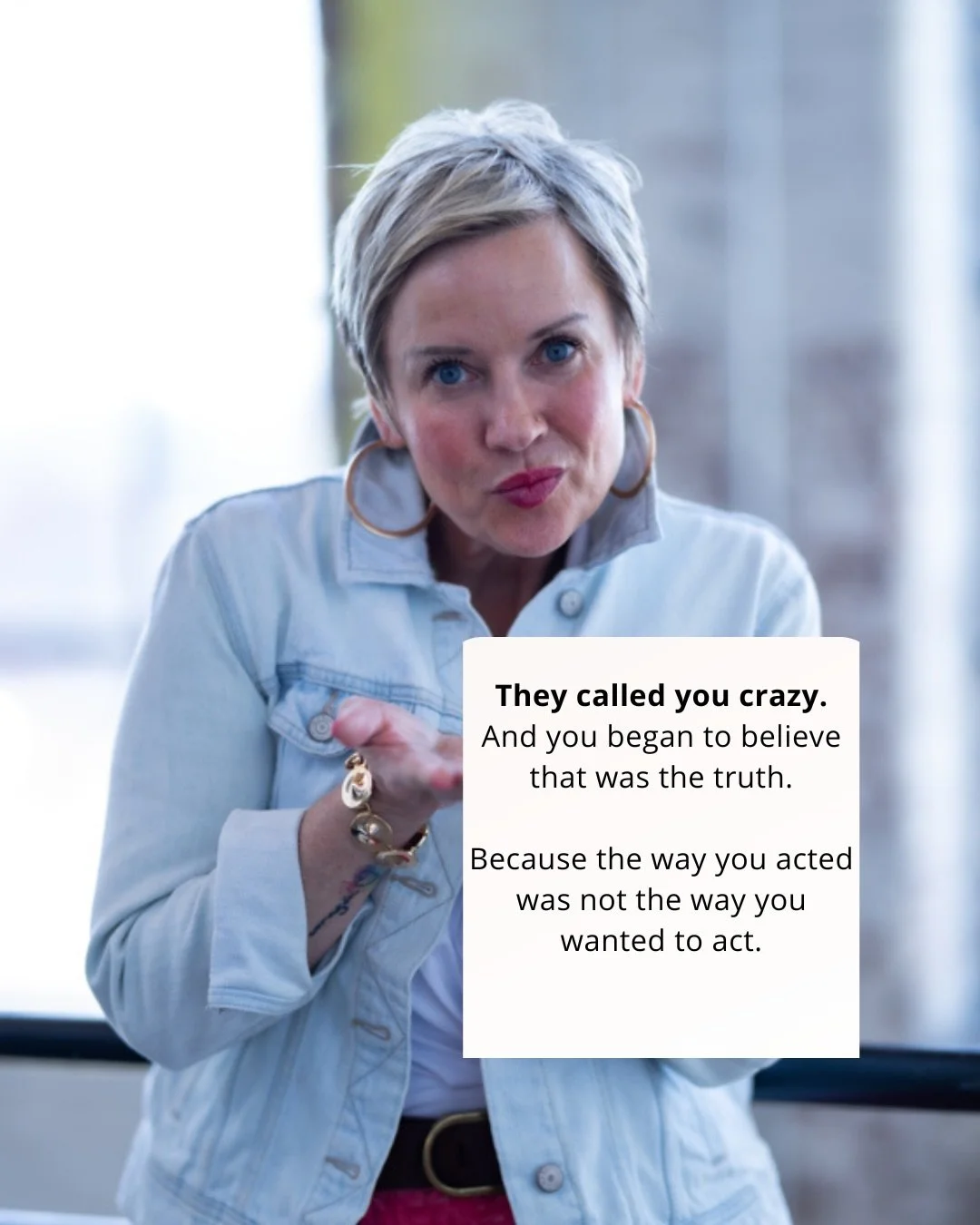 Ever been called crazy?

I have. More times than I&rsquo;d like to admit. So much so, I began to think something was wrong with me.

And there is something wrong with us if we&rsquo;re being called crazy:
We&rsquo;re not standing in our truth and we&