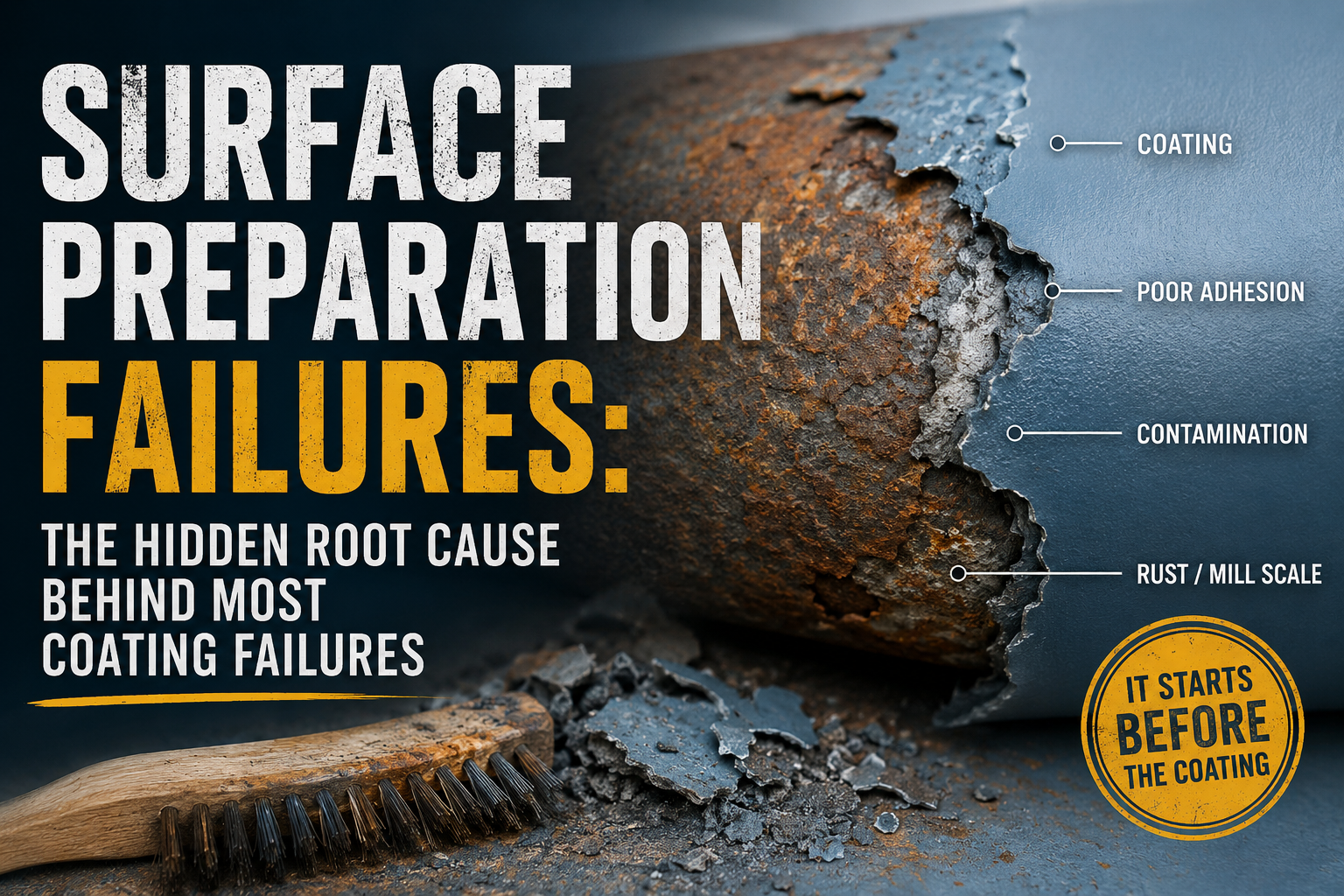Surface Preparation Failures: 