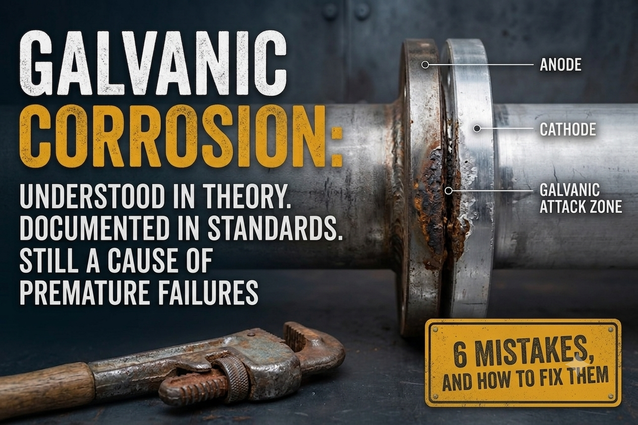 Galvanic Corrosion in Mixed-Metal Systems: 6 Common Mistakes and How to Avoid Them