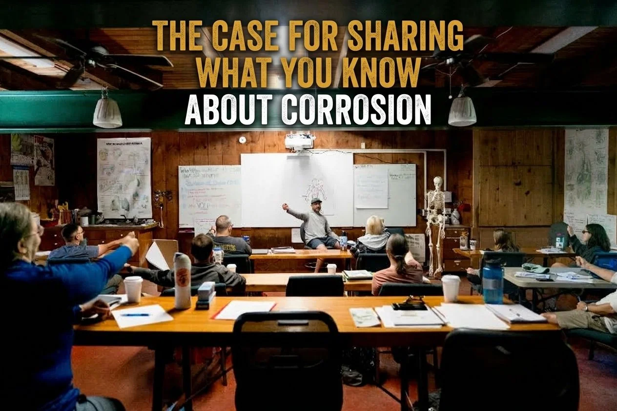 The Case for Sharing What You Know About Corrosion