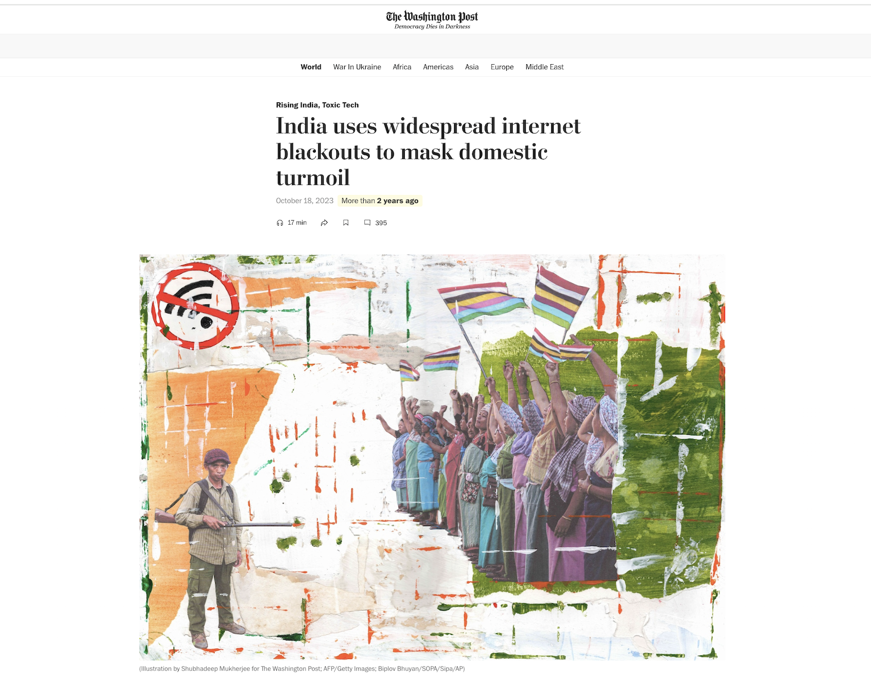 India Stories- Internet Blackouts- Illustration