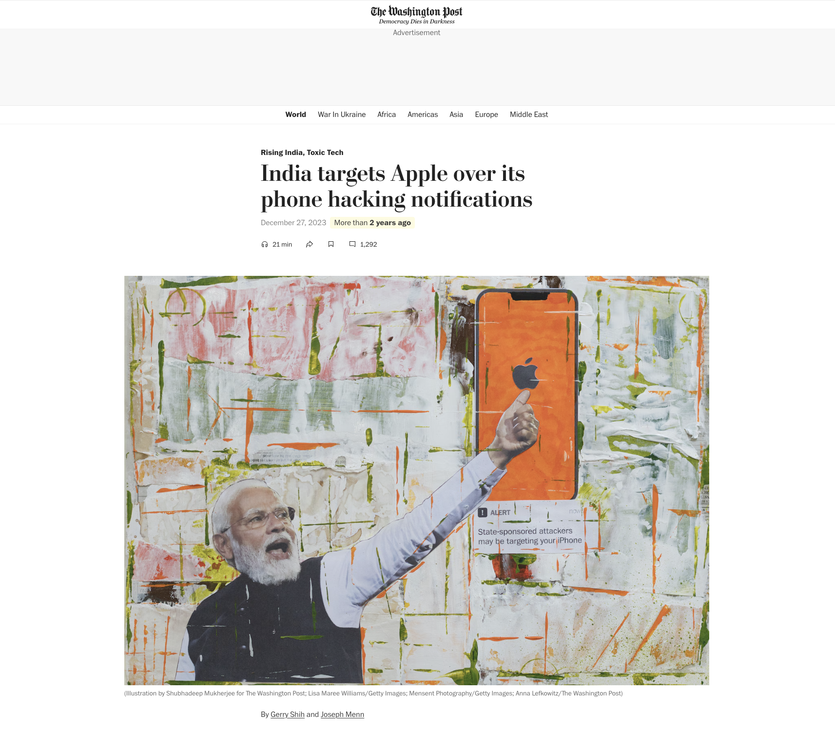 India Stories- India Apple Iphone Hacking- Illustration