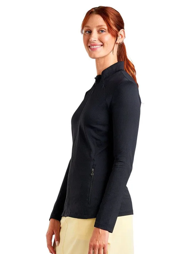 Nivo Women's London Full Zip Cardigan - Colour: Black  - Size: XLarge