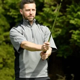 Proquip Mens Aqualite Golf Half  Sleeve Waterproof Stretch Jacket