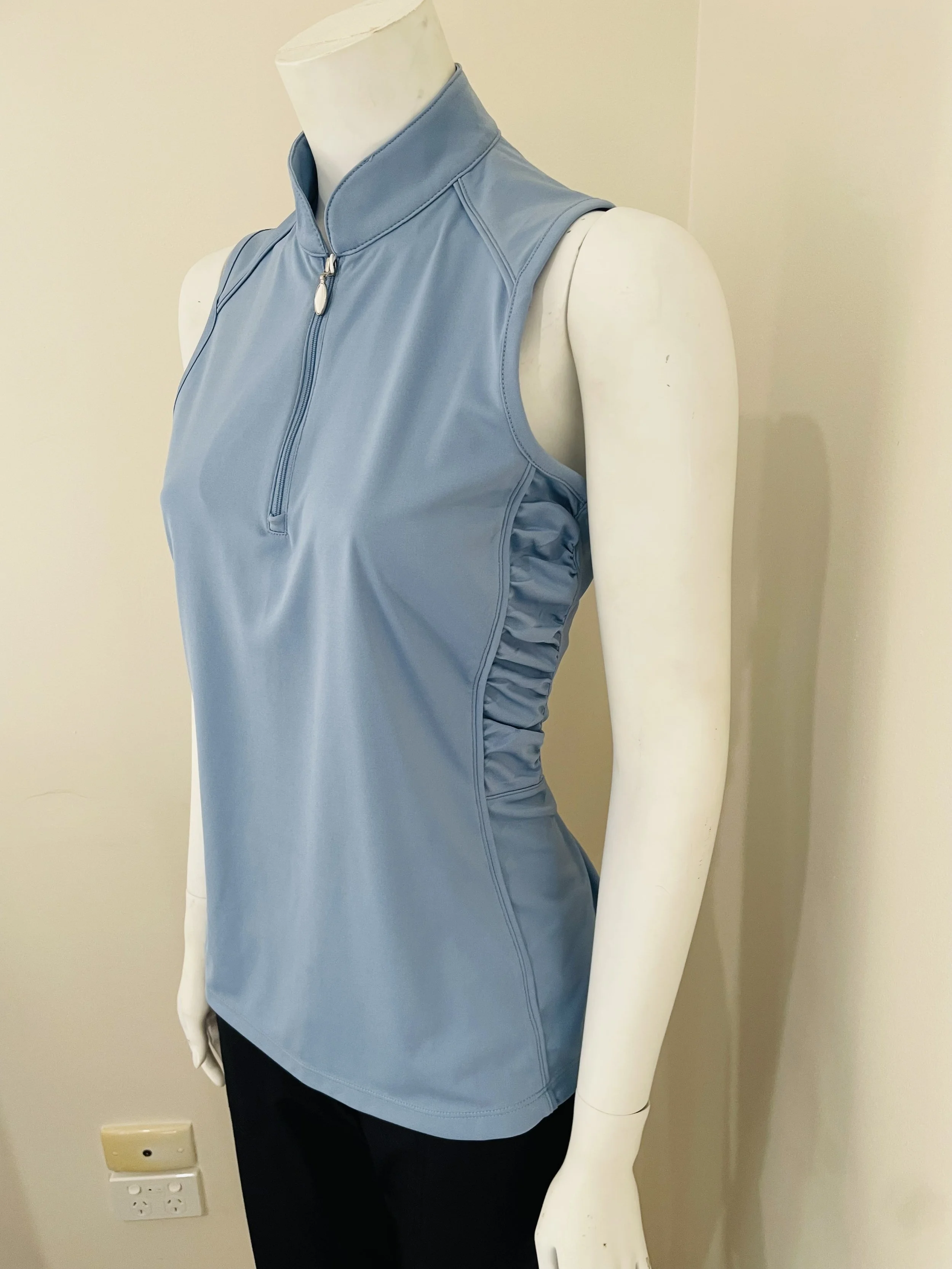 Greg Norman Golf ML75 2Below Sleeveless Zip Polo