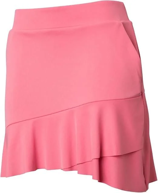 Greg Norman Women's Crossover Flounce 18" Golf Skort Coral G2S22H526