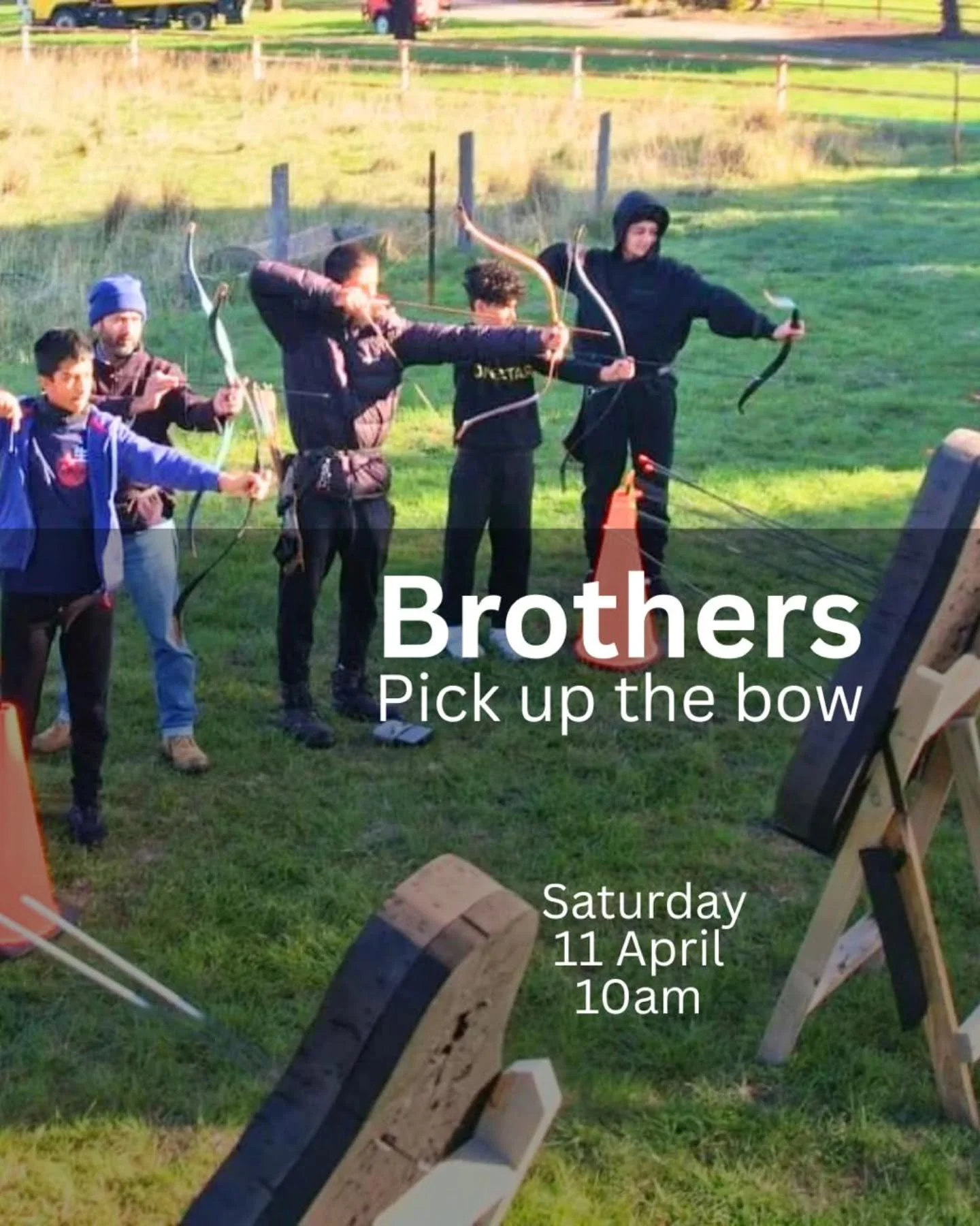 The Prophet ﷺ encouraged archery for a reason. Build focus, discipline, and a skill that connects you to something greater.
 
Our foundation class is open to all levels &mdash; come as you are and leave with more than you expected.

Saturday 11 April