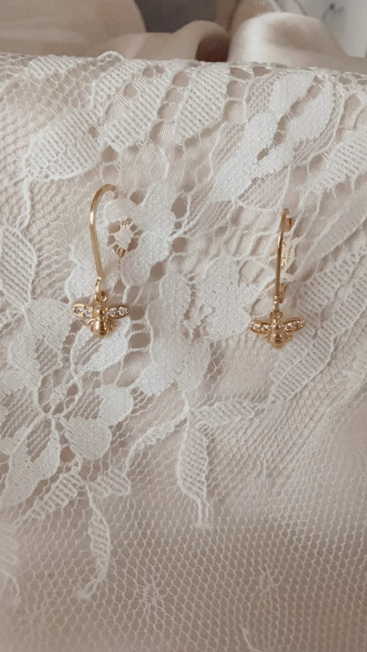 14k Gold Filled Honey Bee Earrings