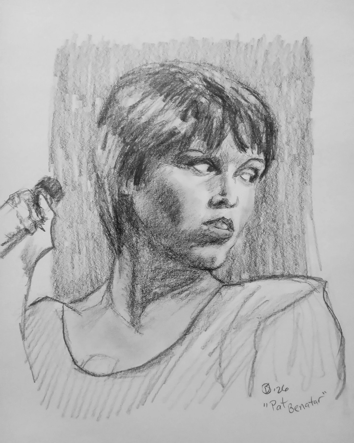 Pat Benatar. Graphite on Strathmore drawing paper.

#art #artist #drawing #portrait #fanart #patbenatar #rocknroll #graphite
