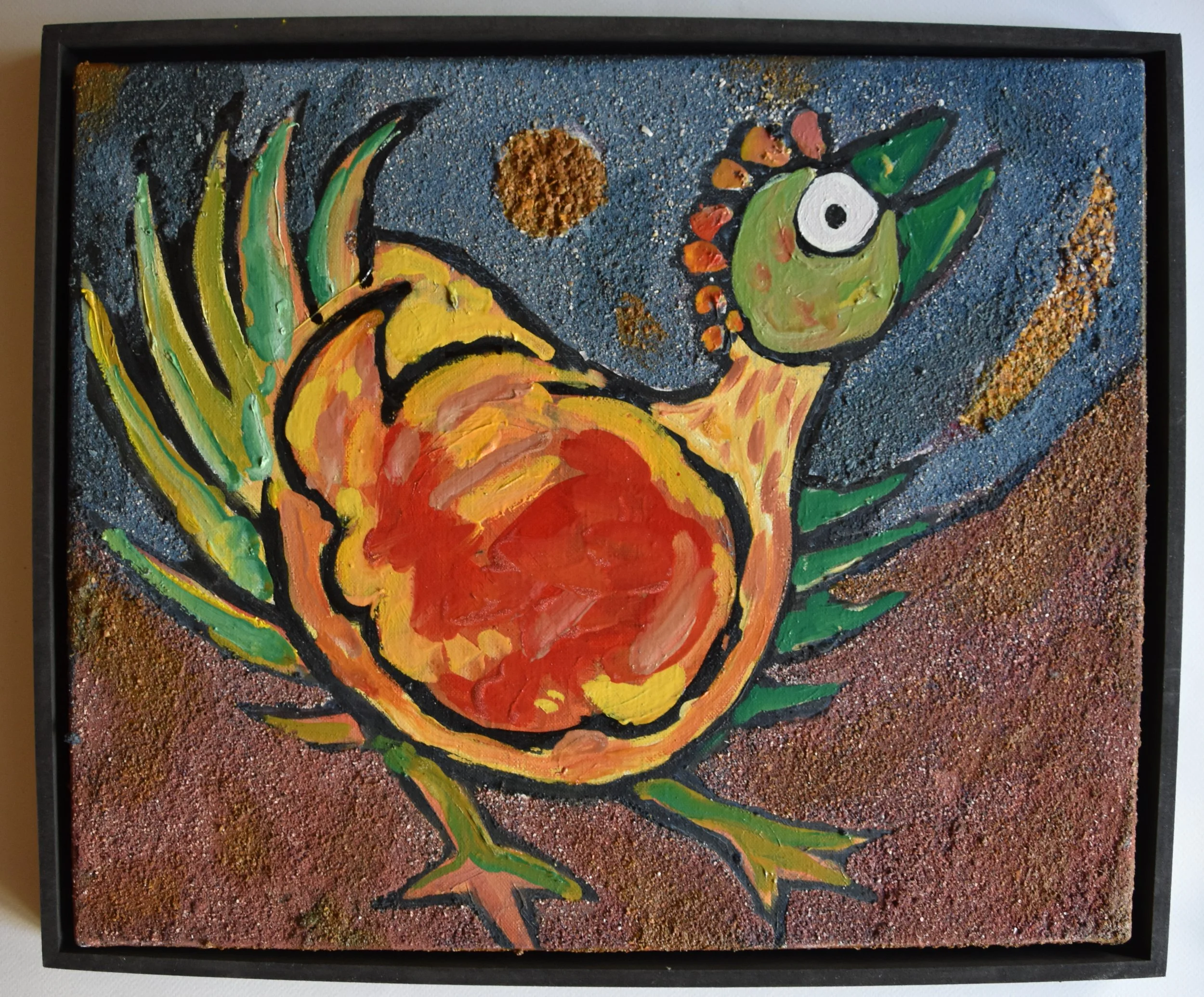 Poule n° 20, Huile sur toile, 40 x 50 cm