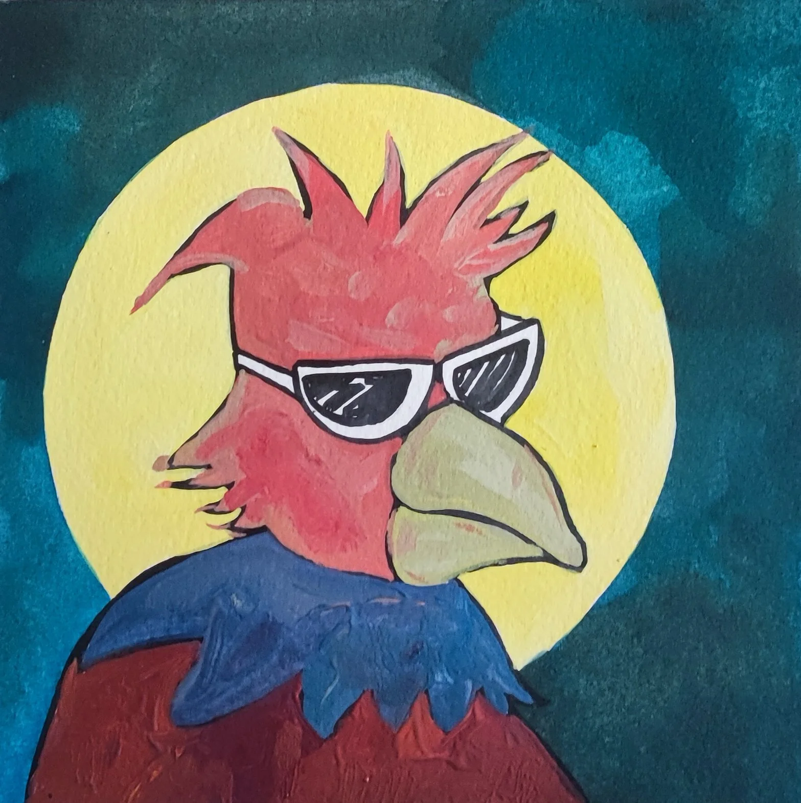 Poules 27 - 30 x 30 cm