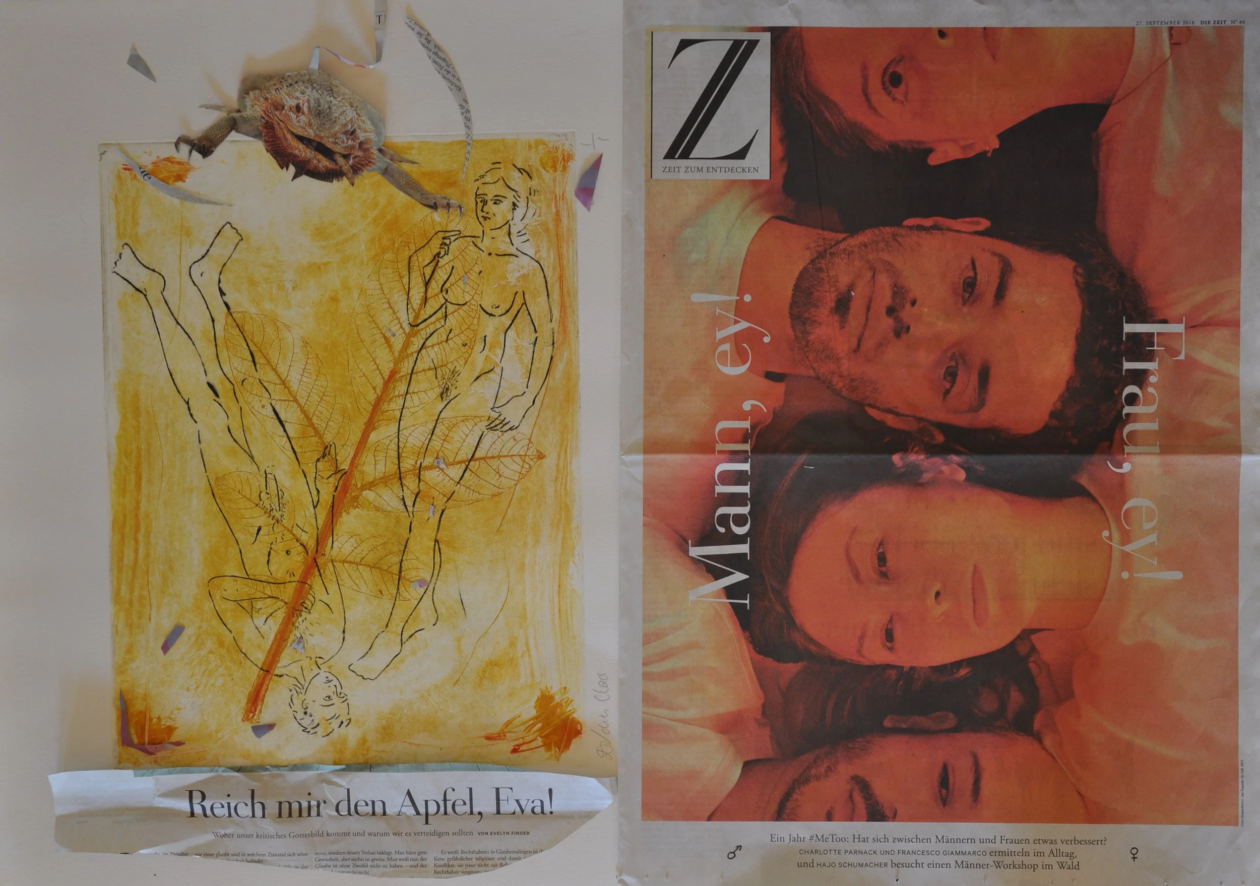 Zeit N°27 - 450€, piece unique (hors cadre et livraison)