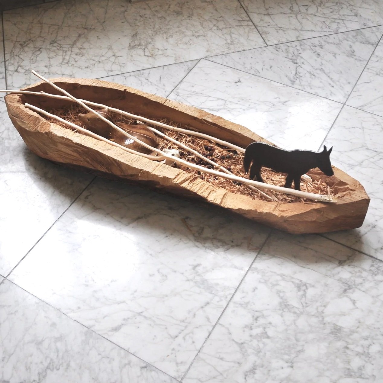 Barque, bois et métal