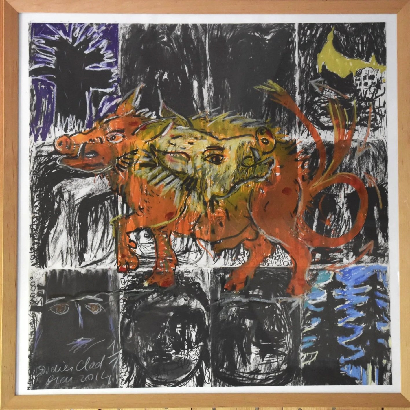 La Forêt, 80 x 80 cm - 900€ (hors cadre et livraison)