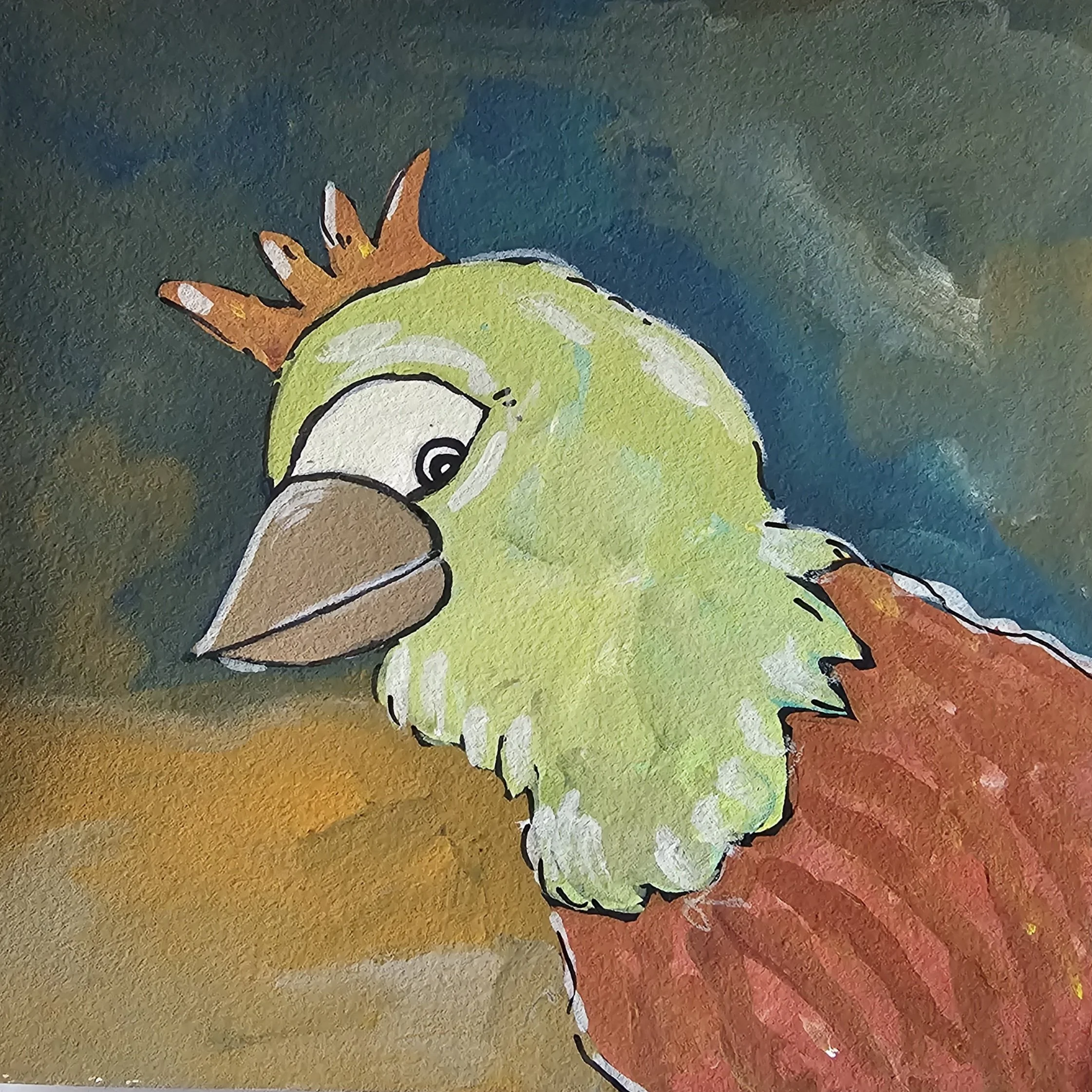 Poules 36 - 30 x 30 cm - 75€ (hors cadre et livraison)