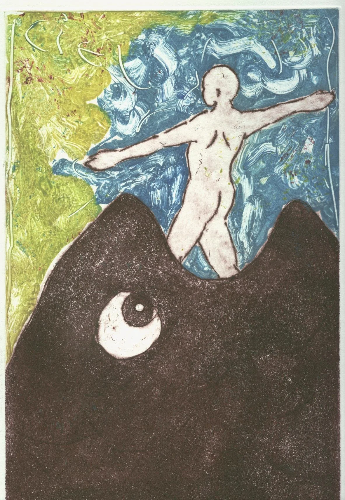 Jonas "La baleine 3 " estampe 