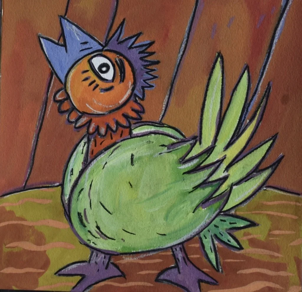 Poules 8 - 30 x 30 cm