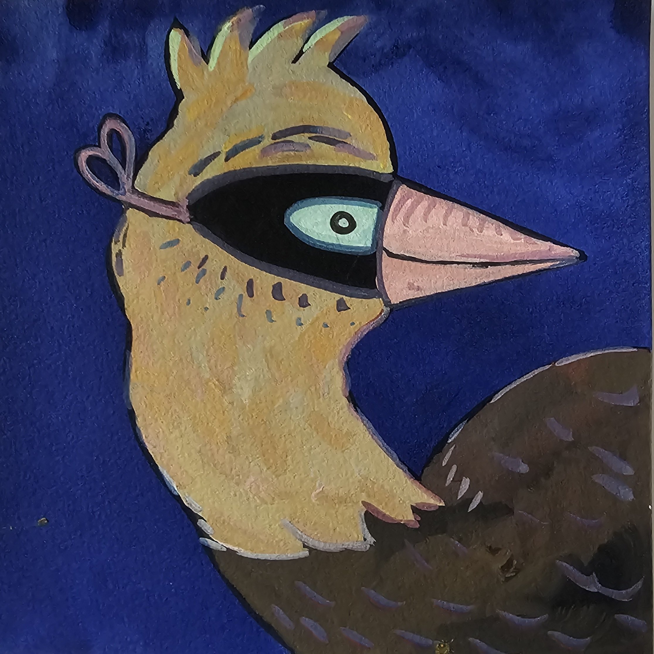 Poules 54 - 30 x 30 cm - 75€ (hors cadre et livraison)