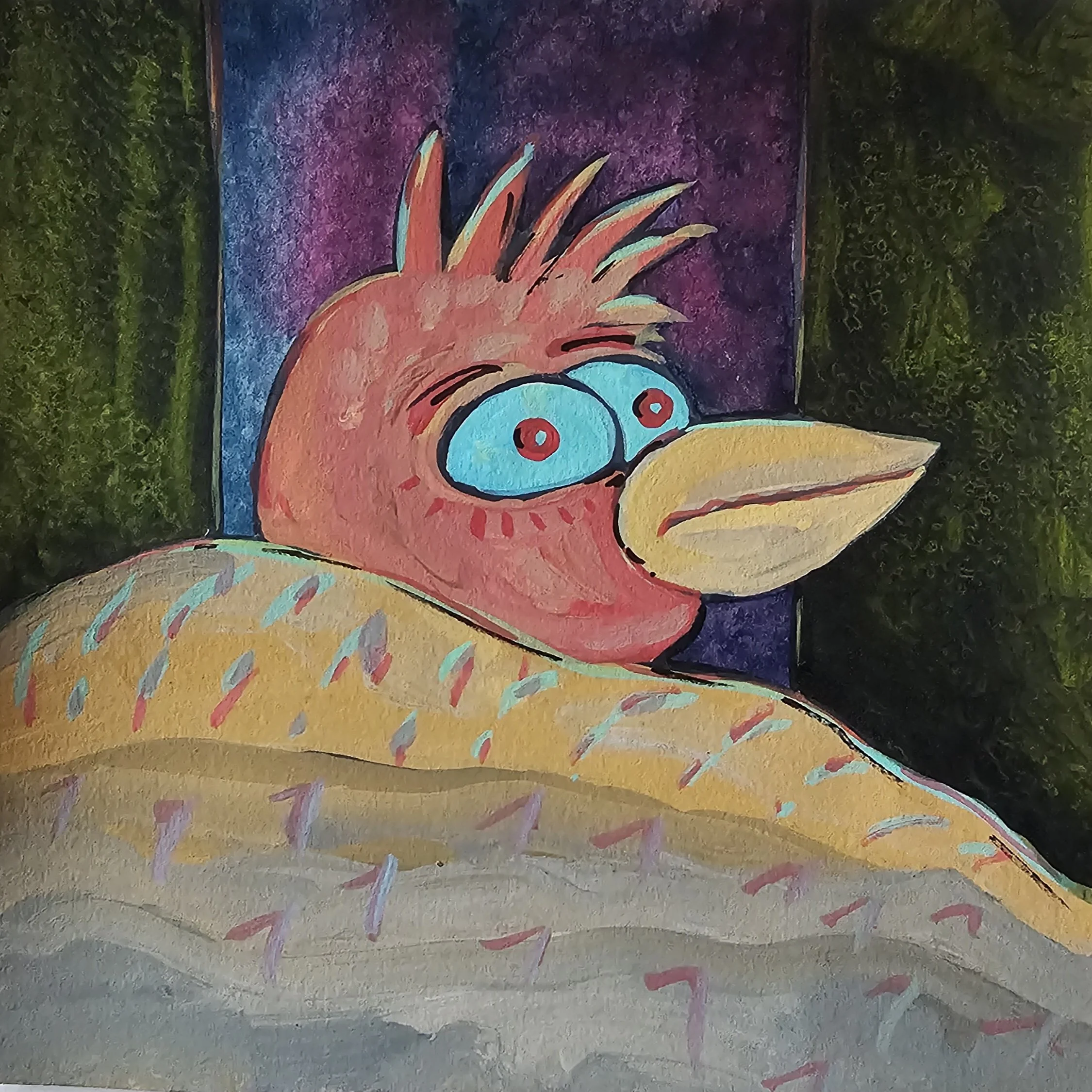 Poules 44 - 30 x 30 cm - 75€ (hors cadre et livraison)