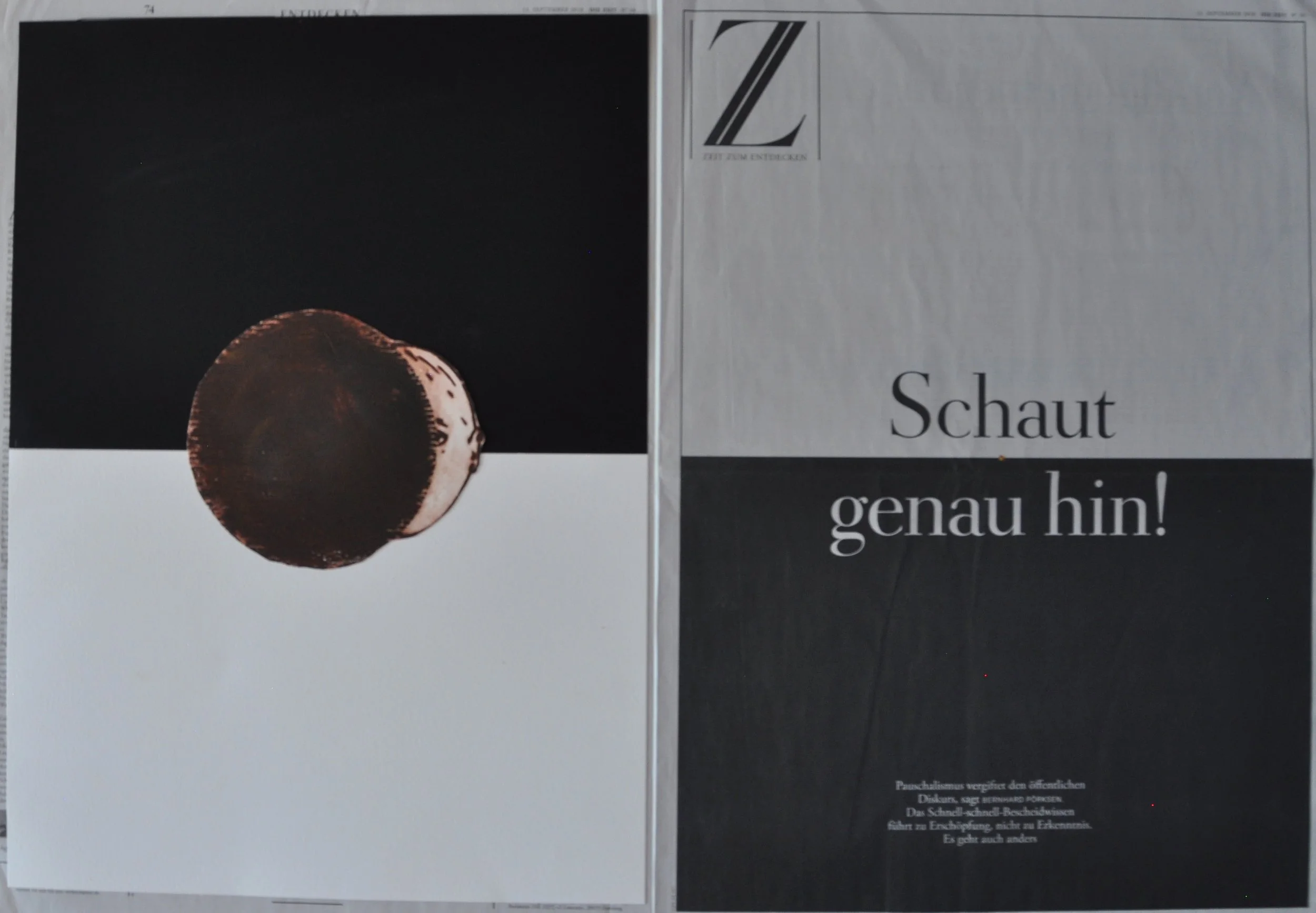 Zeit N°23 - 450€, piece unique (hors cadre et livraison)