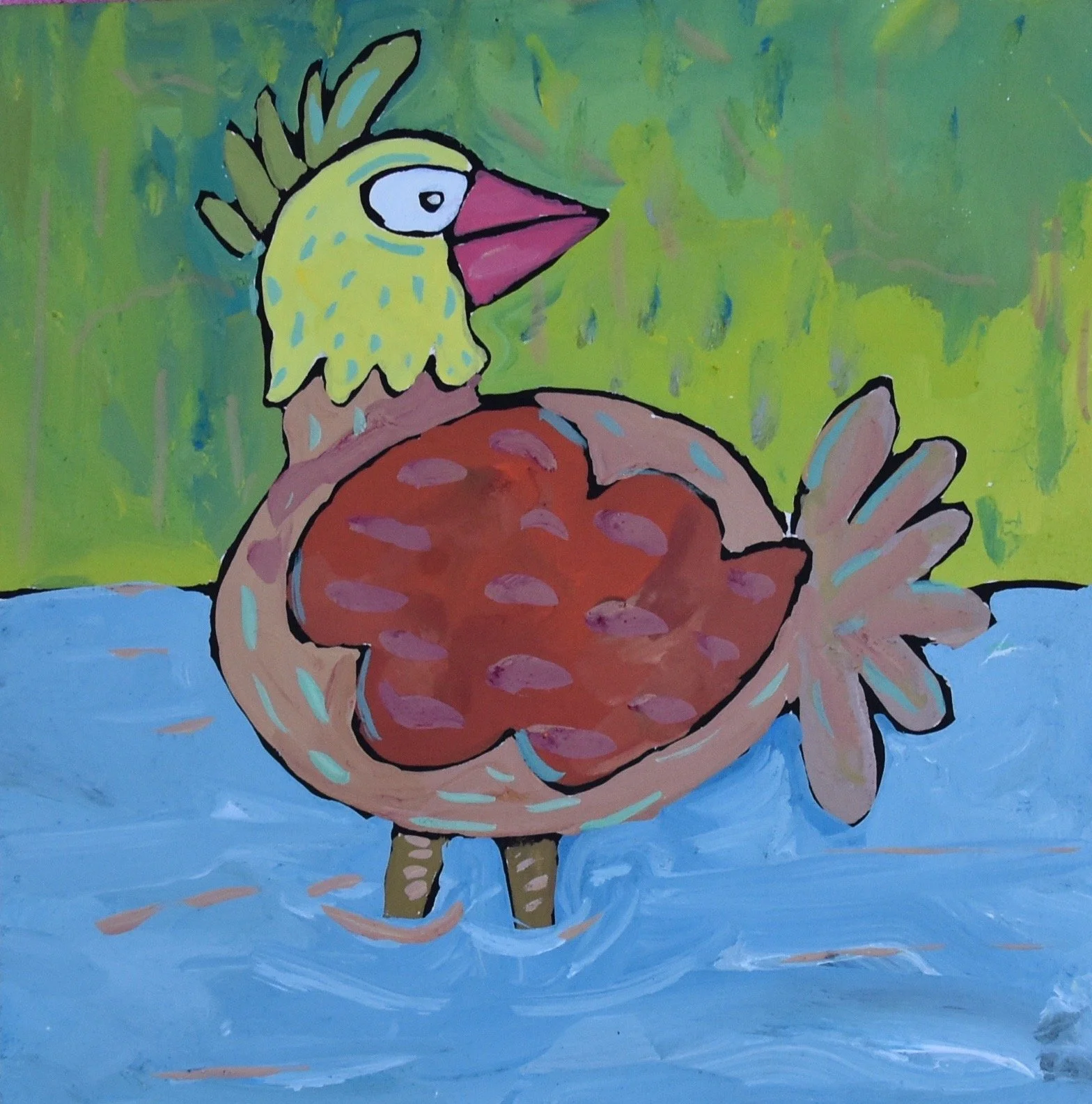 Poules 30 - 30 x 30 cm