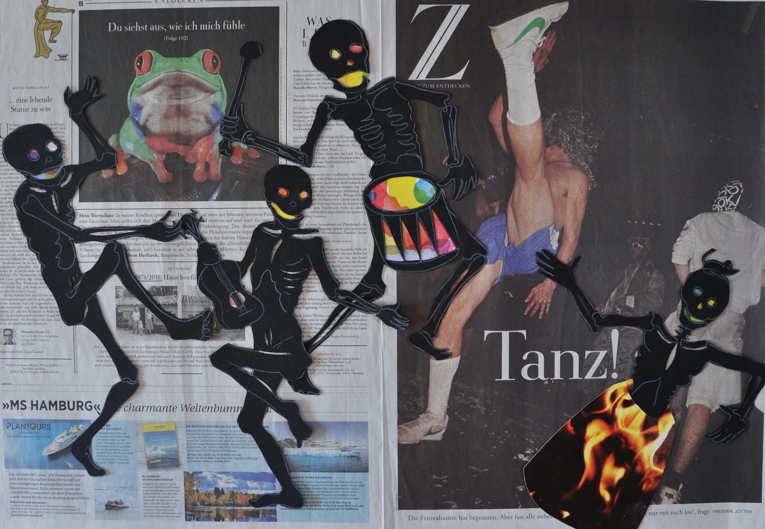 Zeit N°24 - 450€, piece unique (hors cadre et livraison)