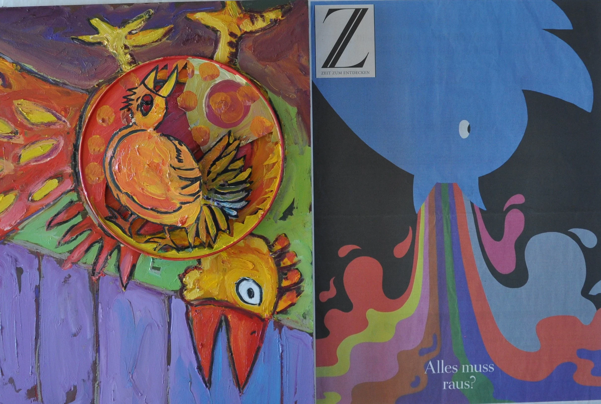Zeit N°22 - 450€, piece unique (hors cadre et livraison)