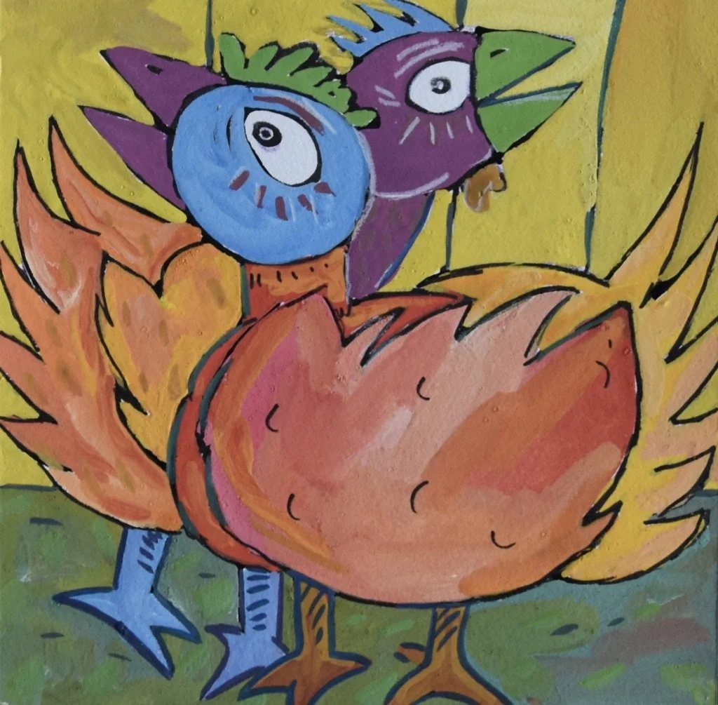 Poules 15 - 30 x 30 cm