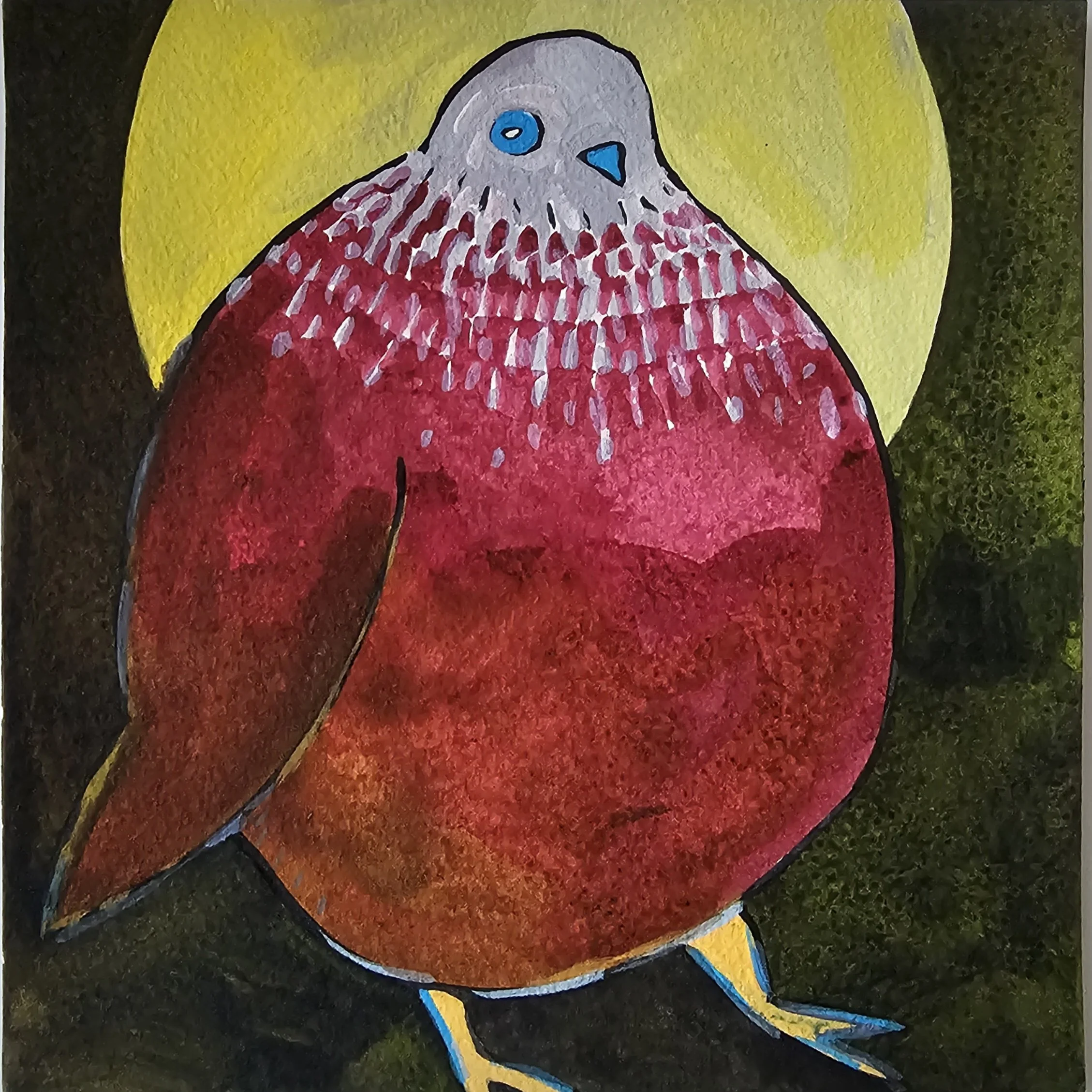 Poules 37 - 30 x 30 cm - 75€ (hors cadre et livraison)