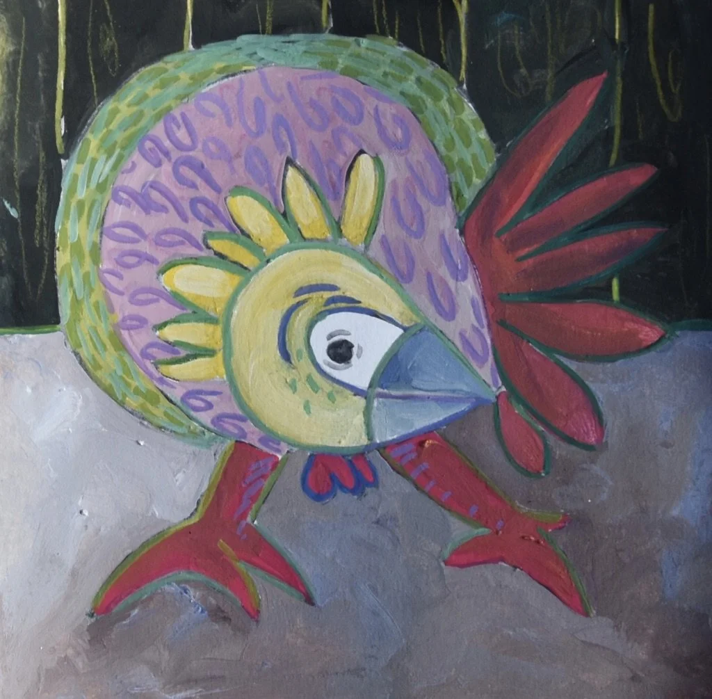 Poules 2 - 30 x 30 cm