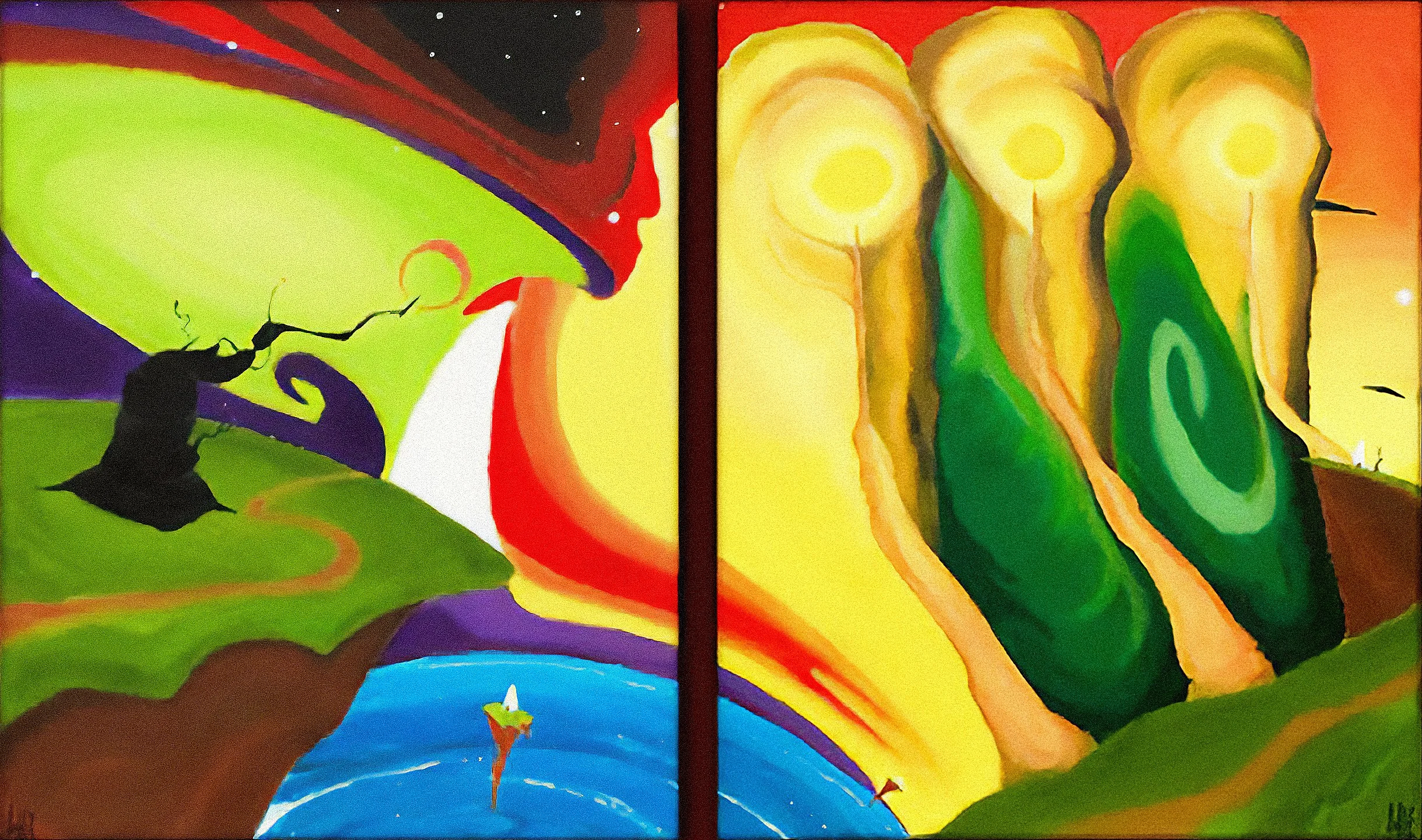 Between Wave Motion and Atmosphere (2006)  Sold 
