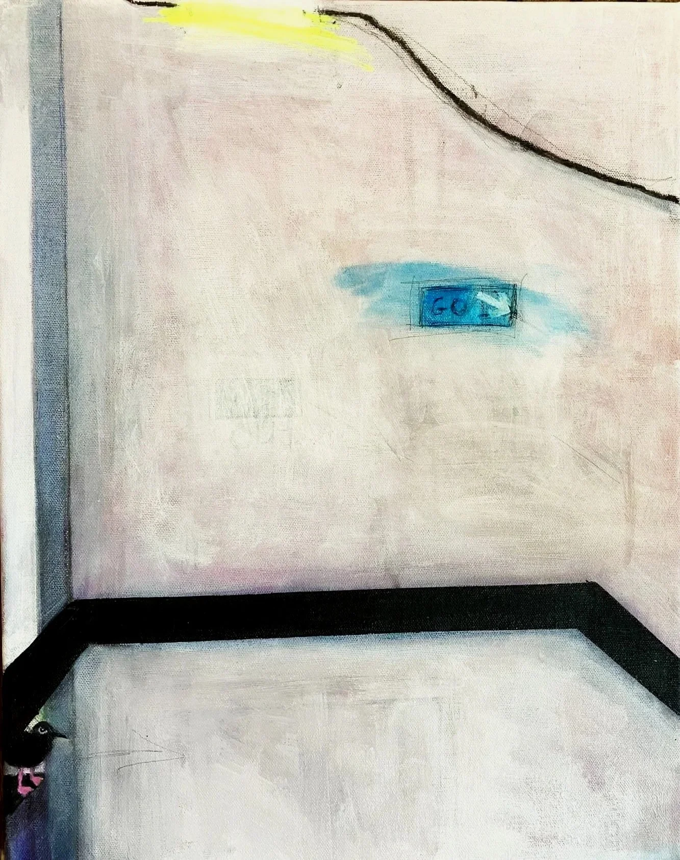 GO ROSE LIPMAN! 
Acrylic paint on canvas.
35.5cm x 45cm £650.00
