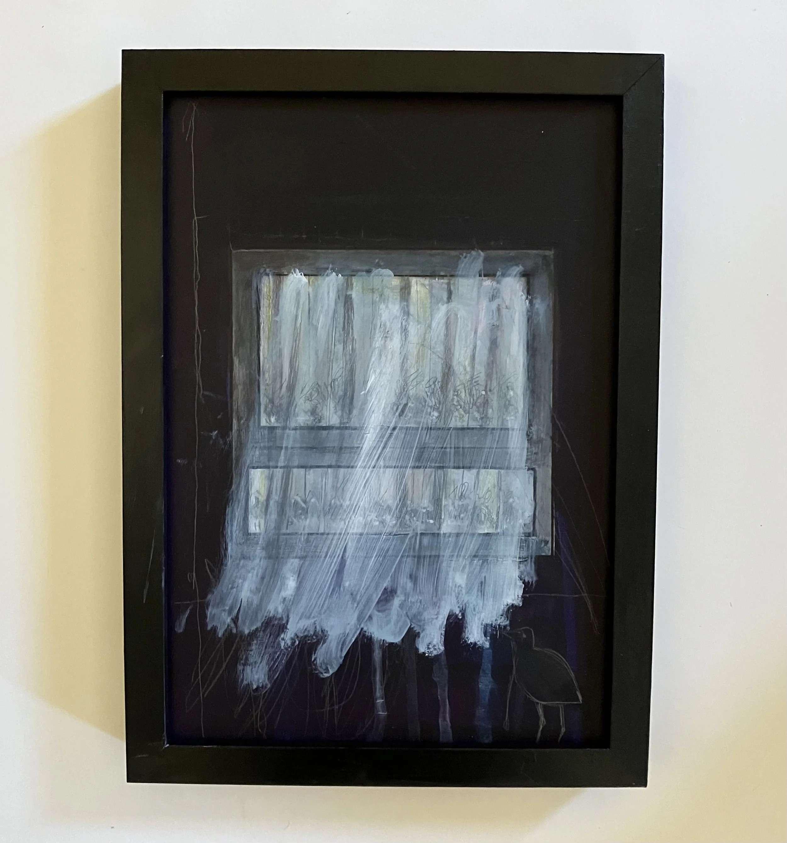 NETS. 
Acrylic paint, pencil on hardboard.  
23.5cm x 32cm £400.00                                                                      

