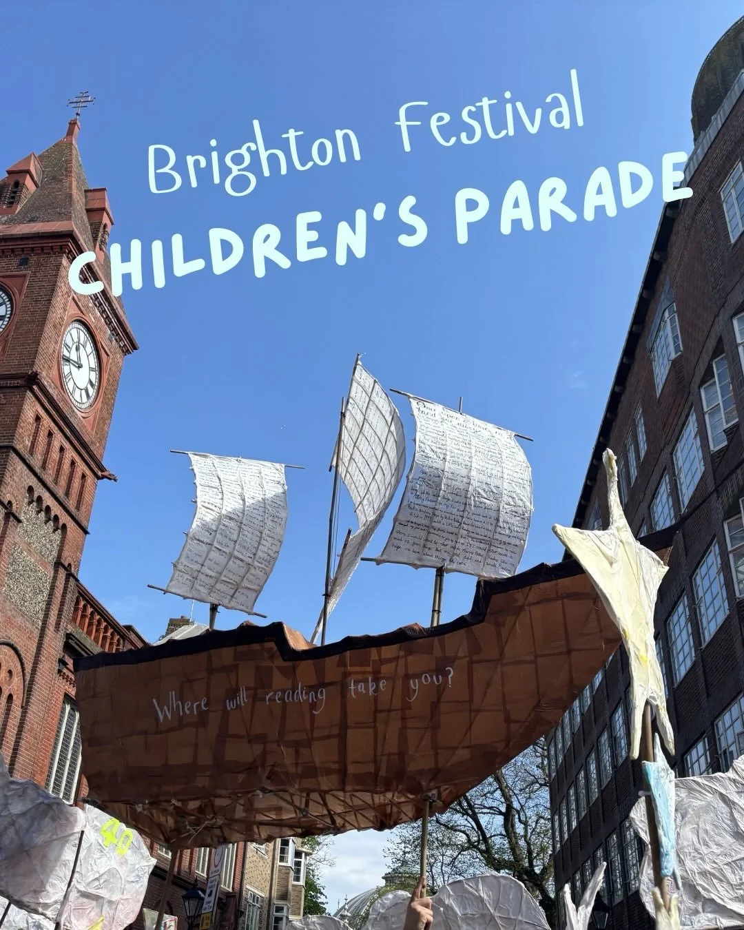 ☀️We love living in Brighton and the Children&rsquo;s Parade is a highlight of every year. This was a special year as the theme celebrated the National Year of Reading. 55 different children&rsquo;s books were represented by schools and groups across