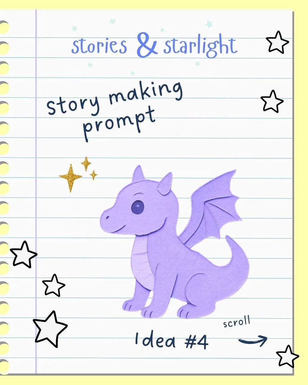 ✨It&rsquo;s Storymaking Monday! Every Monday I post an idea for a story. You can dream it, write it, tell it, draw it or share it - you decide. 

🐲 There are all sorts of dragons in the world&hellip;but a dream dragon is a tiny, purple dragon who si