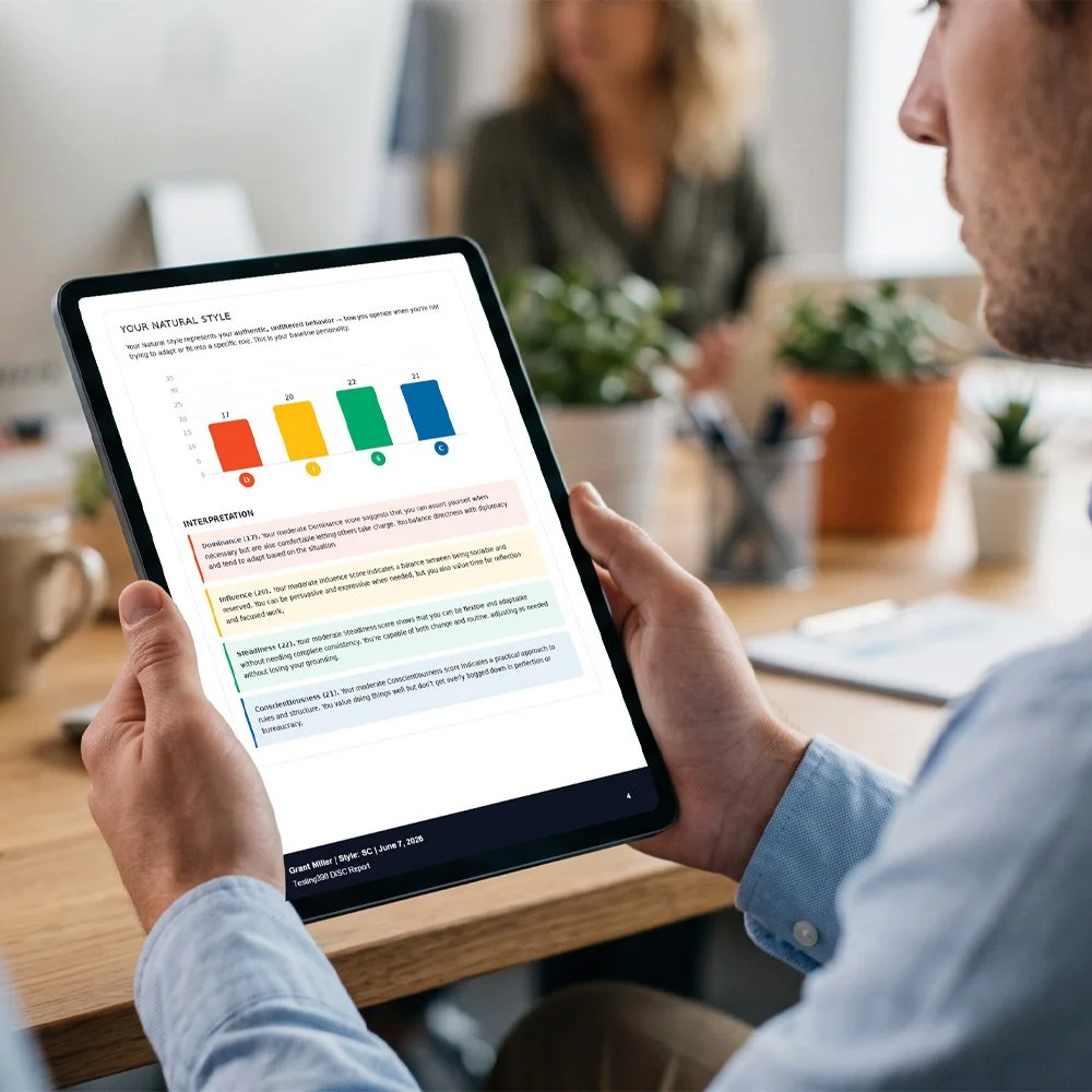 Graphs on an ipad screen