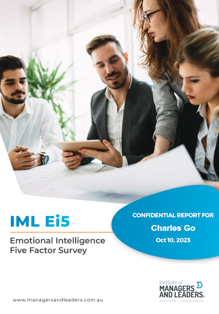 Cover for the Ei5 Emotional Intelligence Survey Report