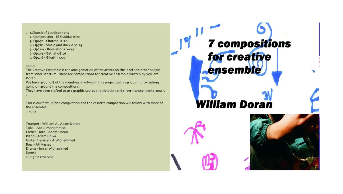 Ruach Tones Creative Ensemble 7 compositions for creative ensemble Limited Edition Cd