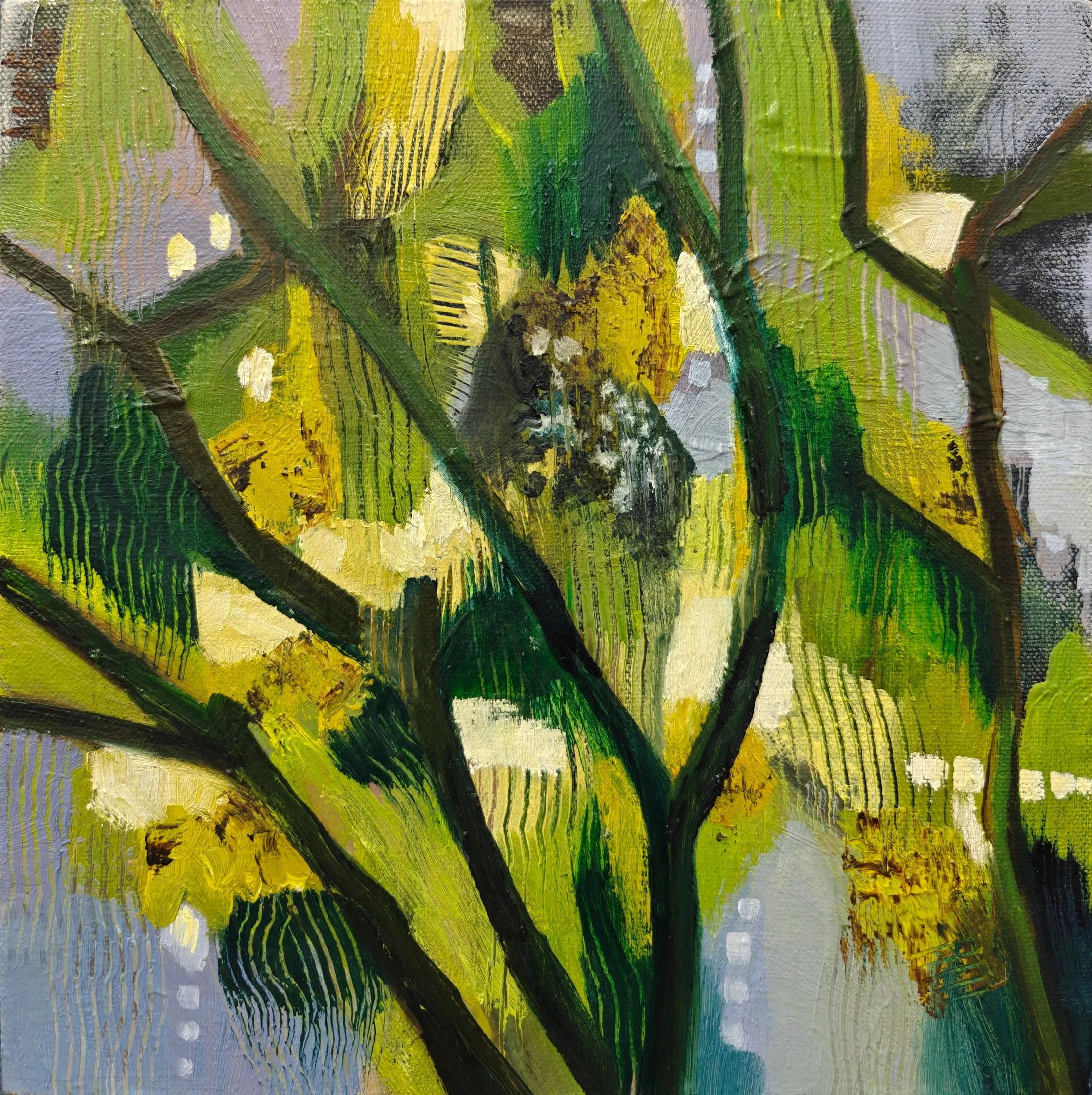 Rain Washed #1 — oil on canvas by Deepti Nair