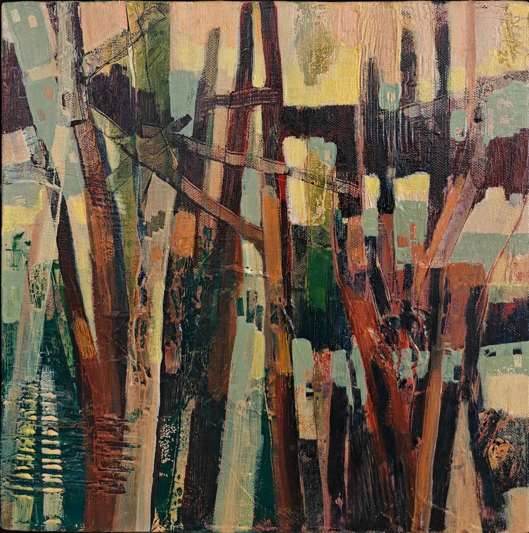 In the Thicket #1 — oil on canvas by Deepti Nair