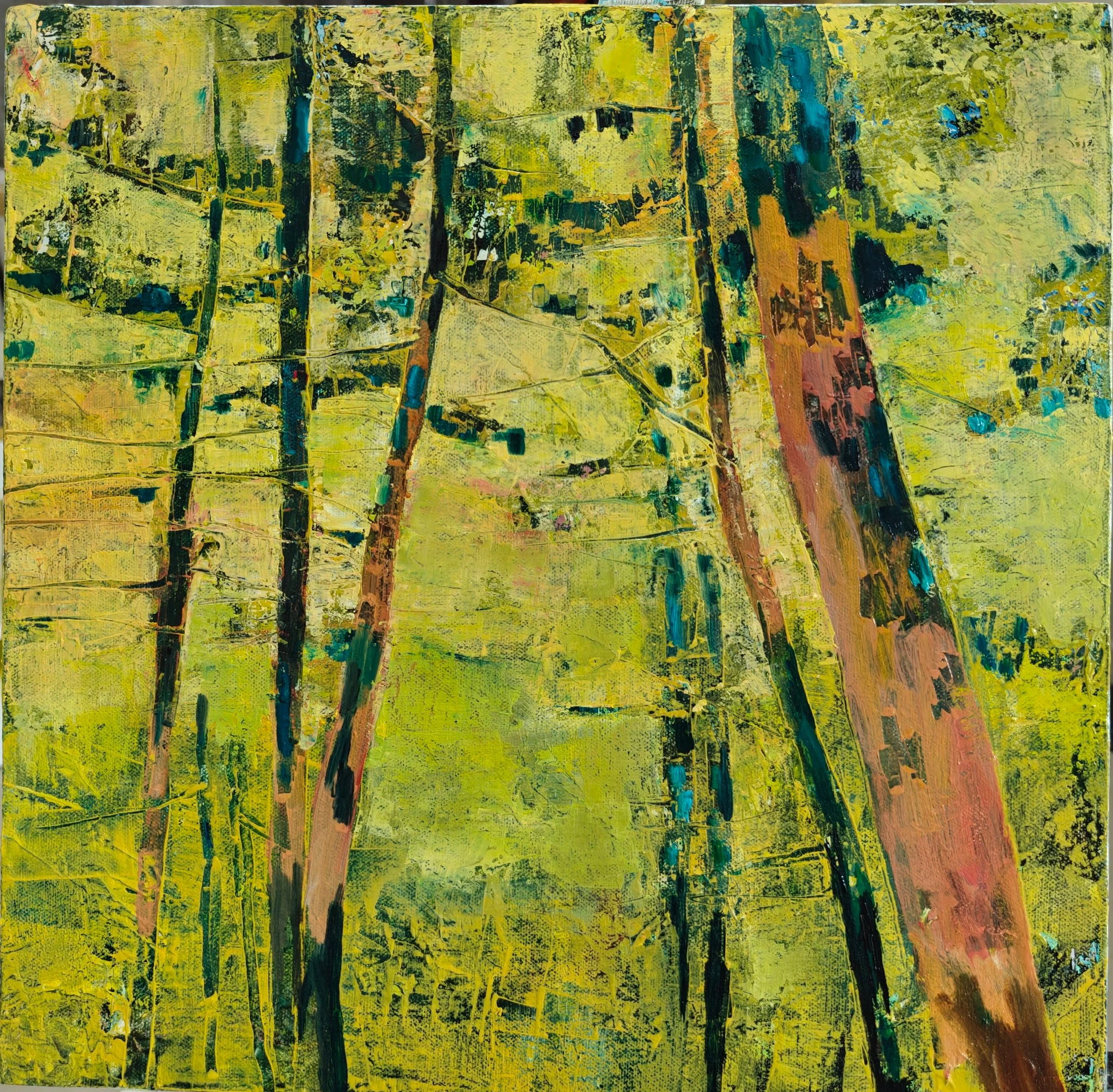 In the Thicket #10 — oil on canvas by Deepti Nair
