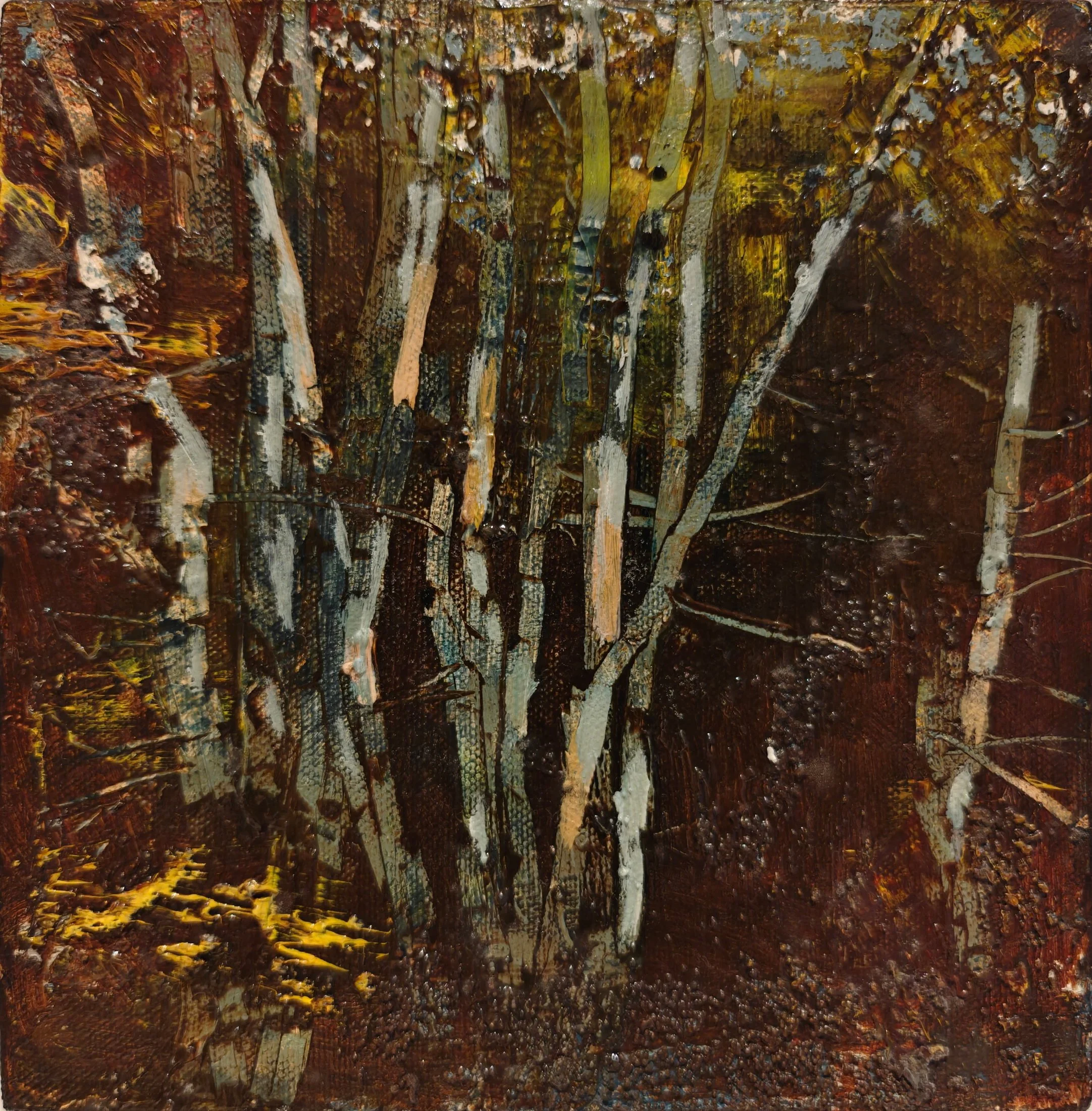 In the Thicket #8 — oil on canvas by Deepti Nair