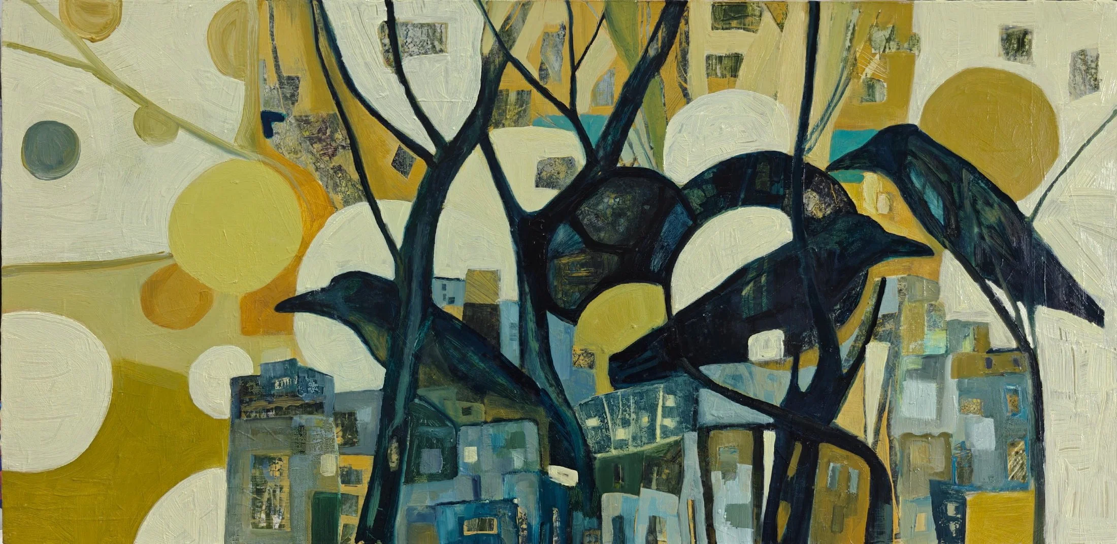 Rebirth #25 — oil on canvas by Deepti Nair