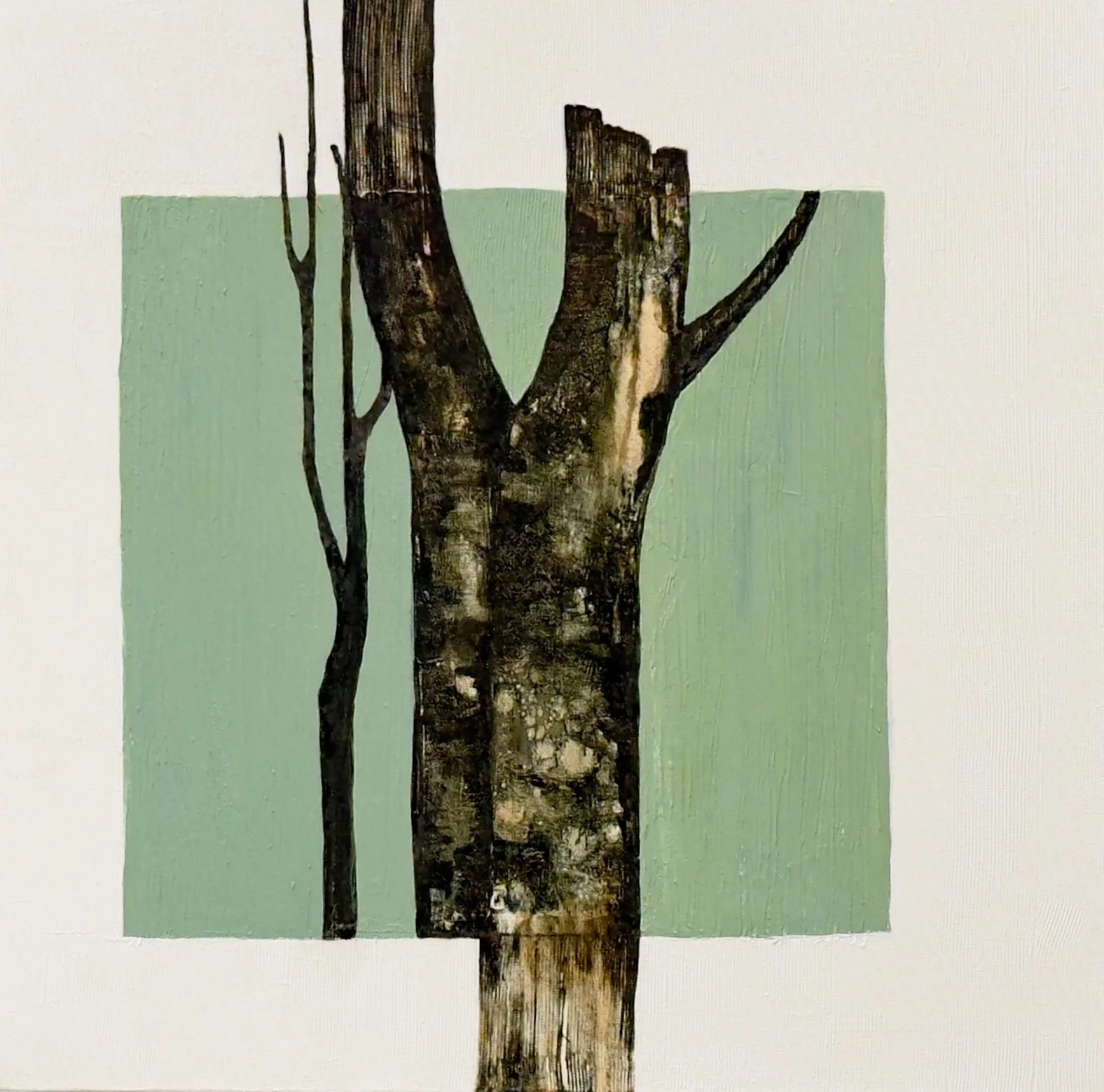 Alone, Together #1 — oil and acrylic on canvas by Deepti Nair